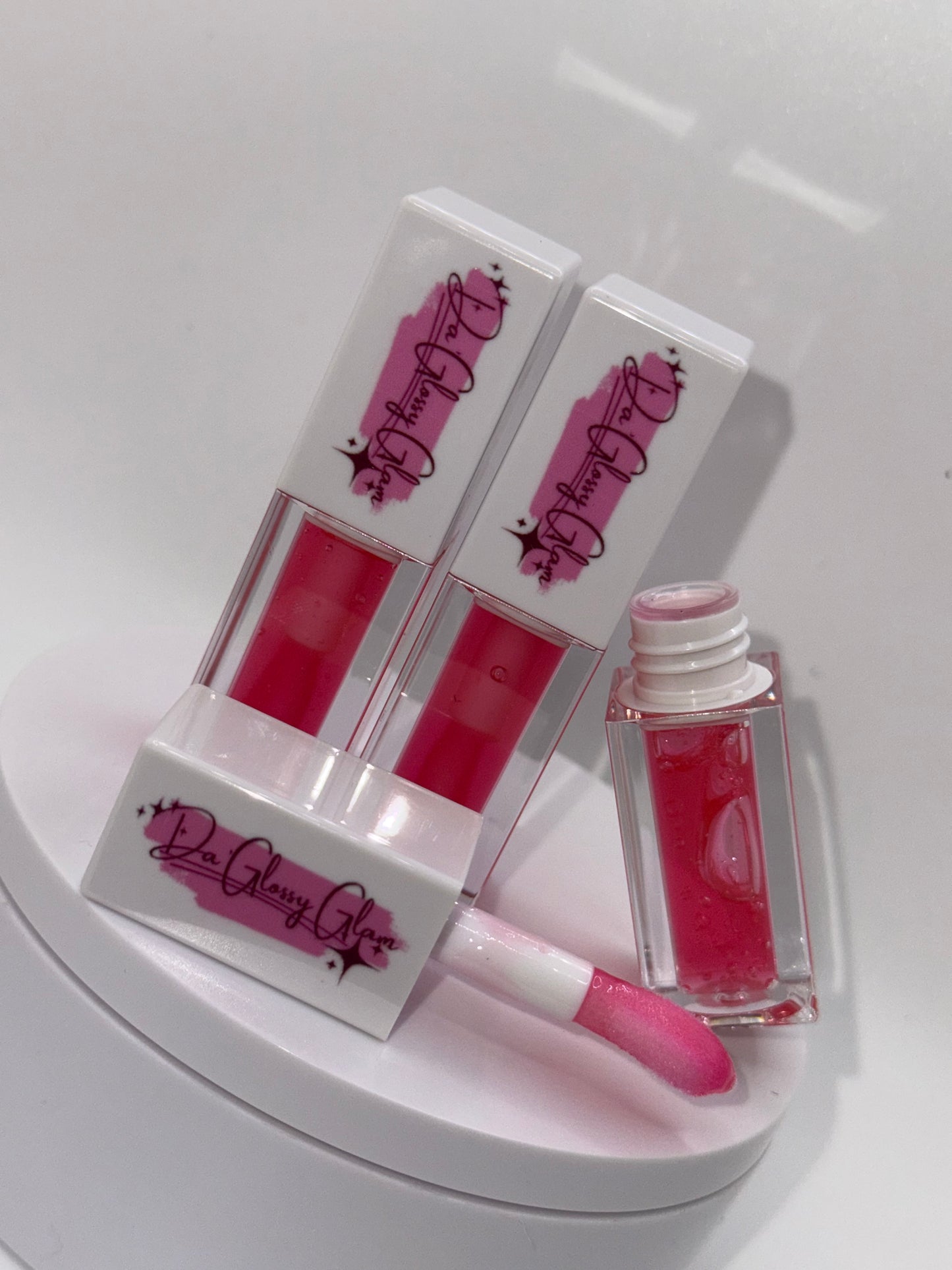 Raspberry color change lip oil